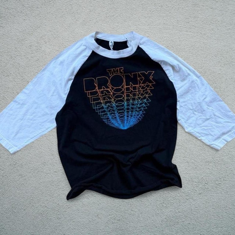Bronx Band Tee 2000s Graphic T-Shirt Size M Black Orange